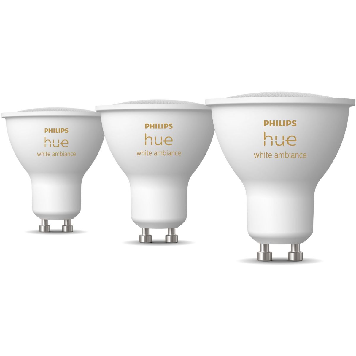 Pack PHILIPS Hue Pack de 3 ampoules 5W GU10 White - 2
