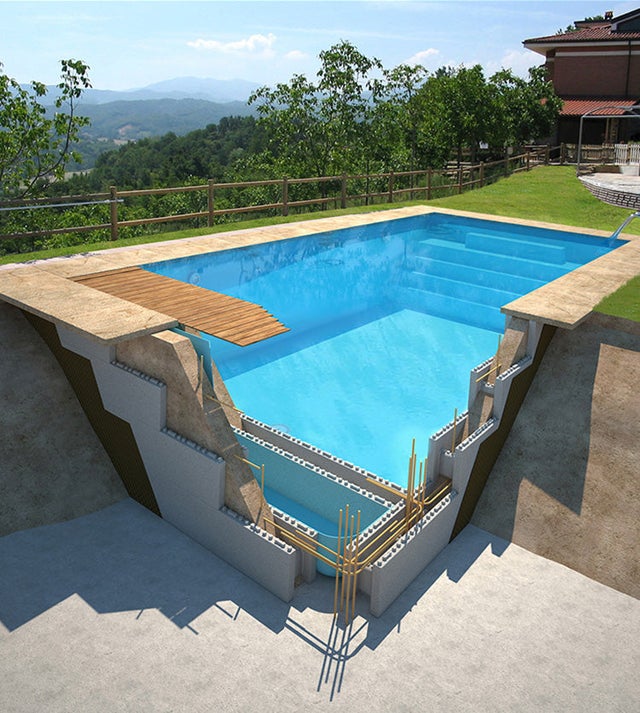 Kit piscine en blocs de polystyrène – complet et personnalisable