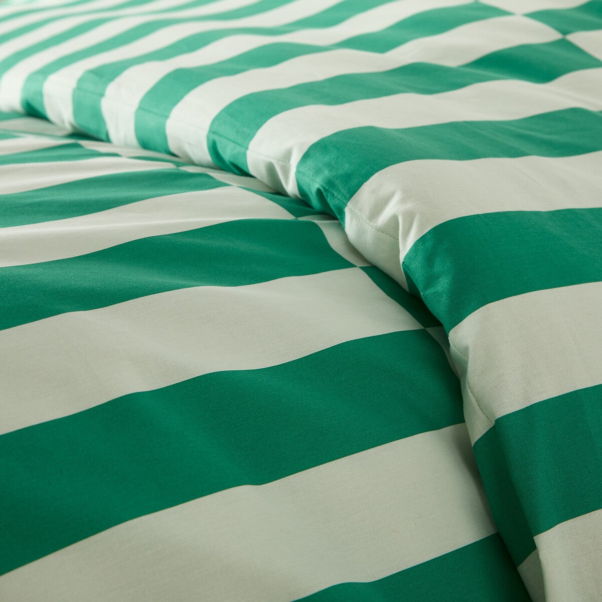 Housse de couette 50% coton recyclé, Tabaka vert - Vert foncé/vert clair - 240 x 220 cm - 3