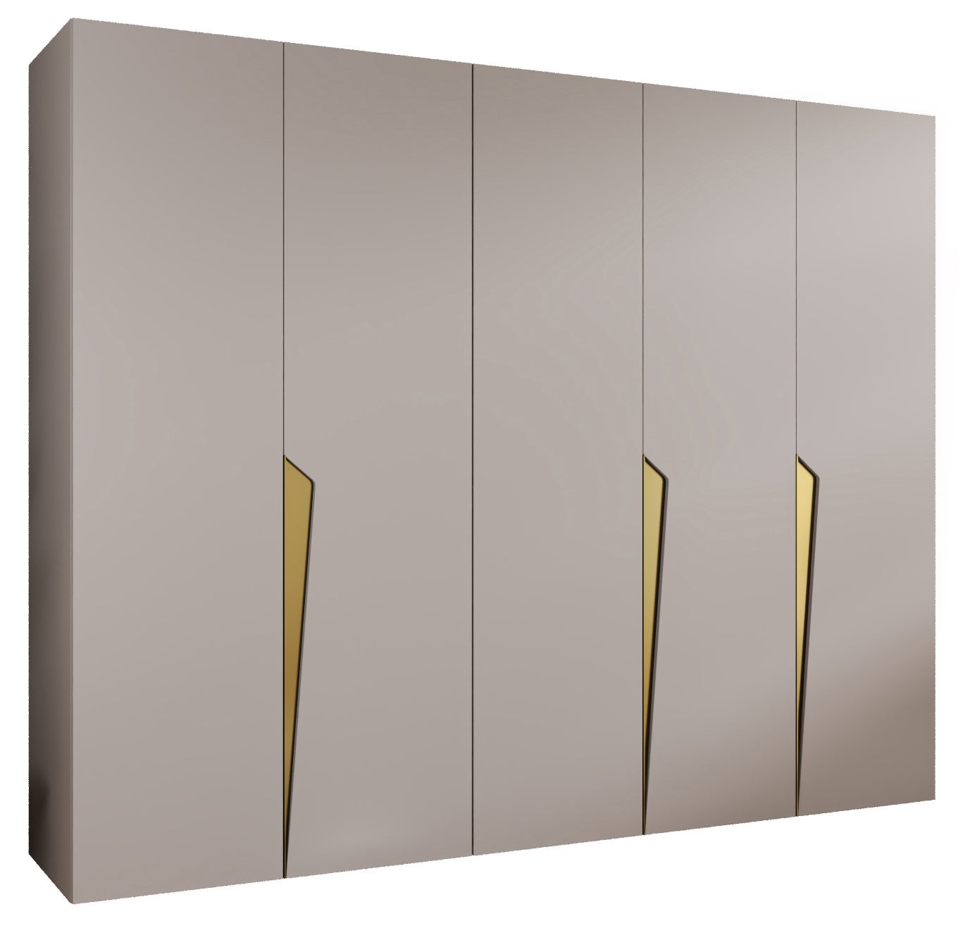 Szafa uchylna otwierana Piano 1 250 x 52 x 202 cm kaszmir + u. Złoty Abiks Meble