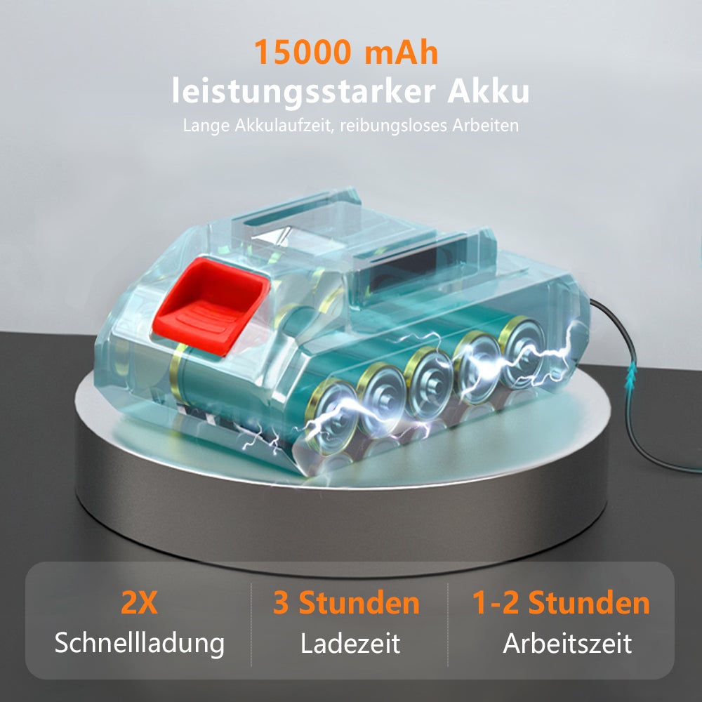 Nettoyeur haute pression sans fil, machine de nettoyage haute pression portable sans fil 88VF 3000mAh, nettoyeur de voiture avec 2 batteries, tuyau de - 3