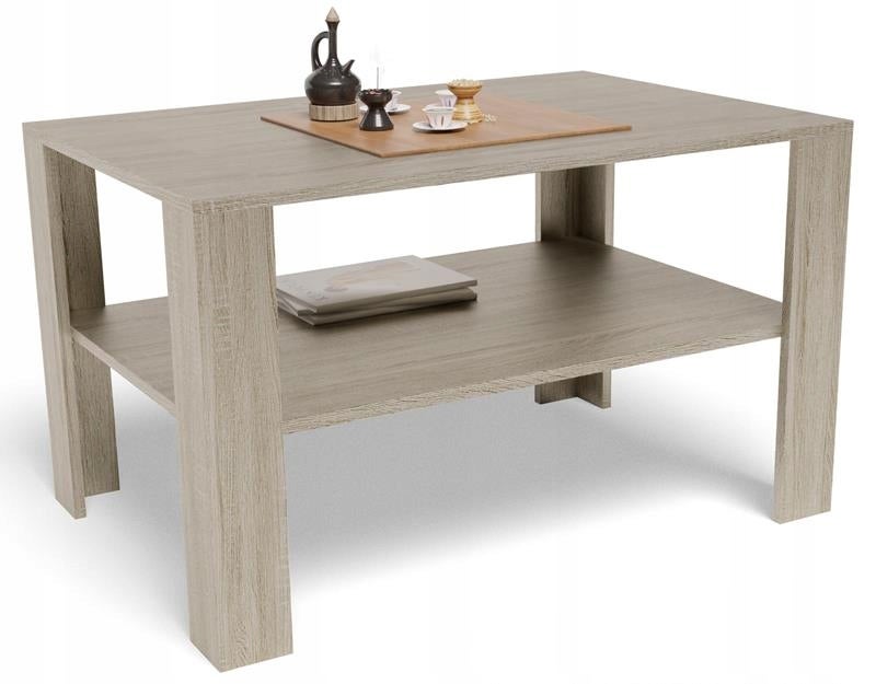 Ława stolik kawowy 100x68 EX3 dąb sonoma z półką