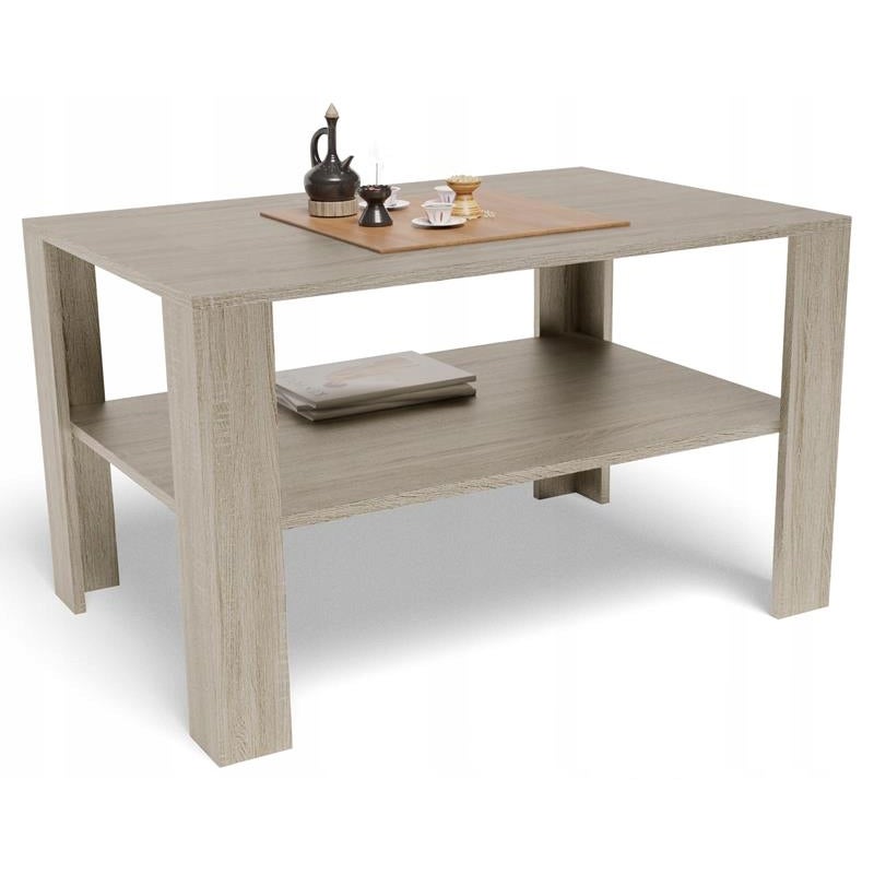 Ława stolik kawowy 100x68 EX3 dąb sonoma z półką