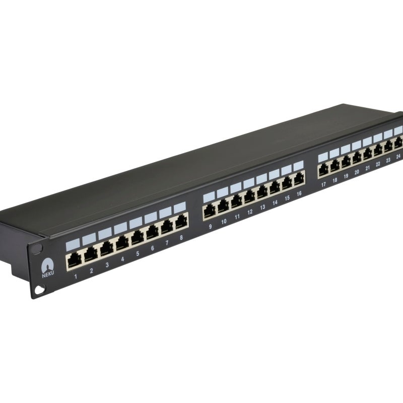 Zdjęcia - Pozostały sprzęt sieciowy NEKU NEKU Patch panel patchpanel RACK 19'' kat6 24p FTP