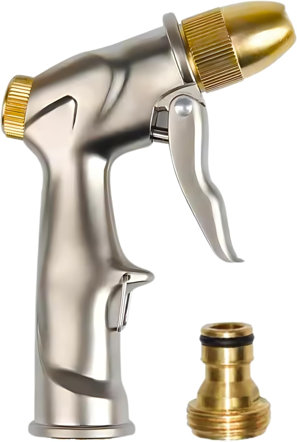 Metalowy pistolet do podlewania, pistolet zraszający, łatwe pokrętło regulacji przepływu, profesjonalny wysokociśnieniowy opryskiwacz ogrodowy