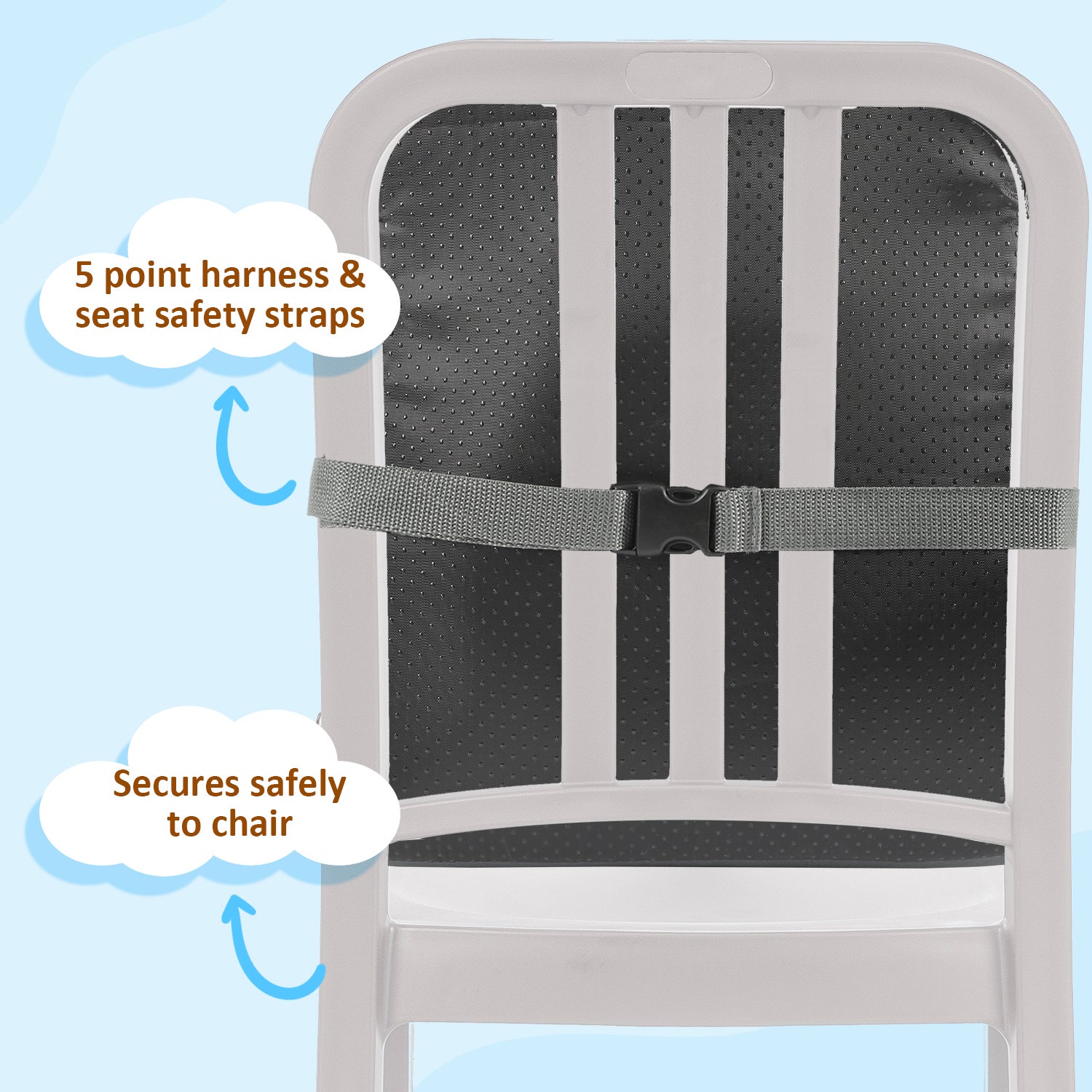 RéHausseur De Chaise BéBé Éponge haute densité Nomade RéGlable, 6 - 36 Mois Coussin Rehausseur - 4