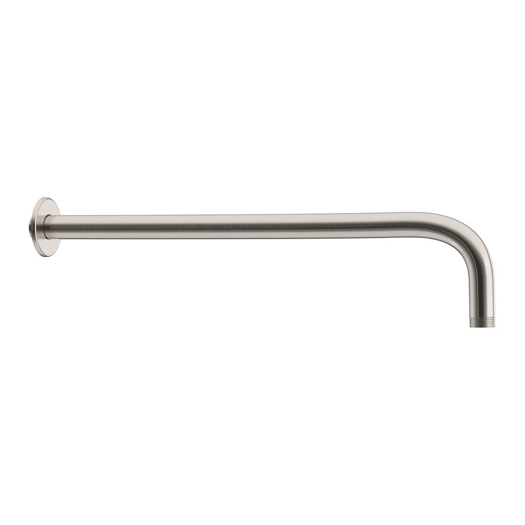 Valaz Douche murale ronde en acier brossé à encastrer - Série Jucar - 20 cm - 5