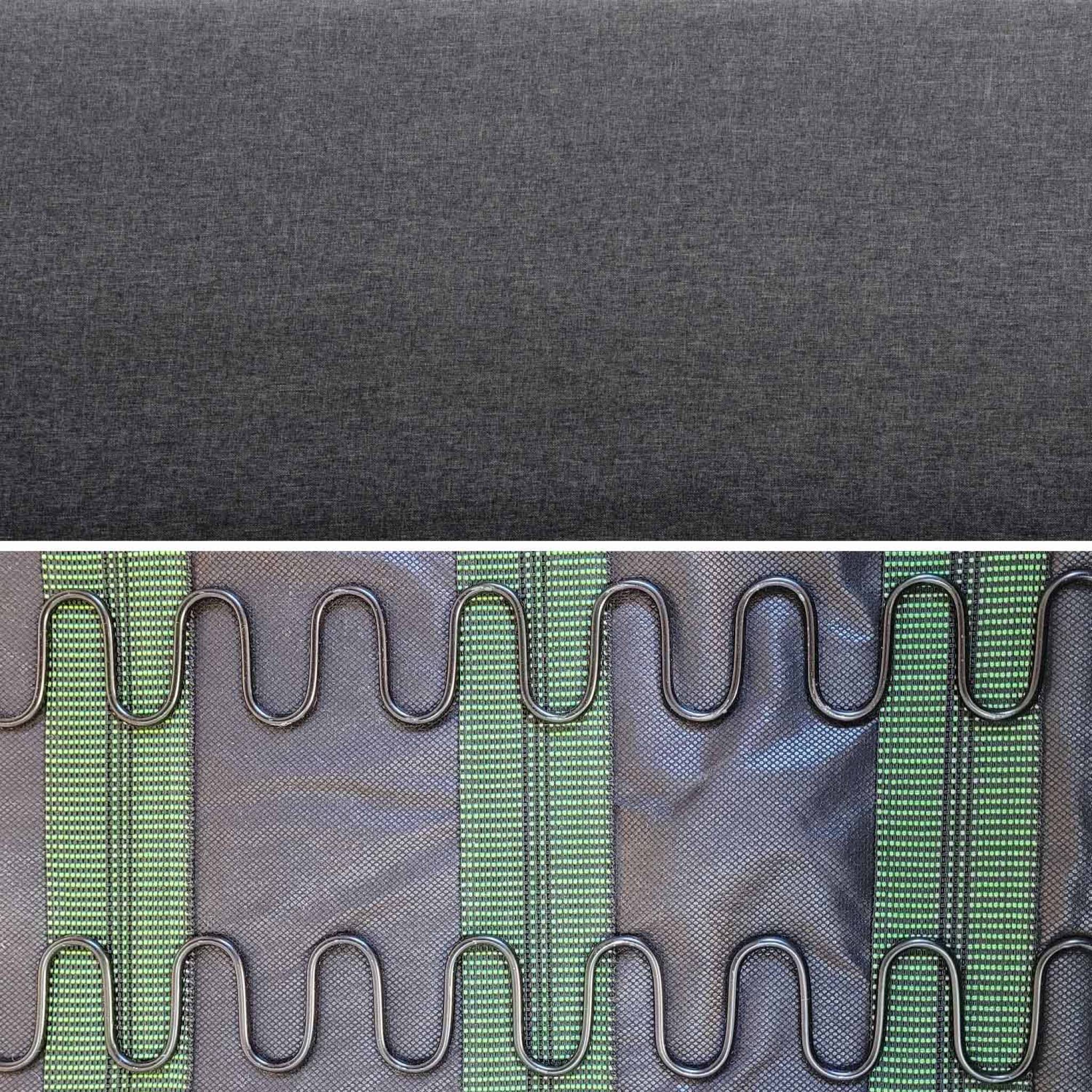 Fauteuil scandinave en bois et tissu gris foncé. Isak. L 64 x P 69.5 x H 73cm ISAK - 5