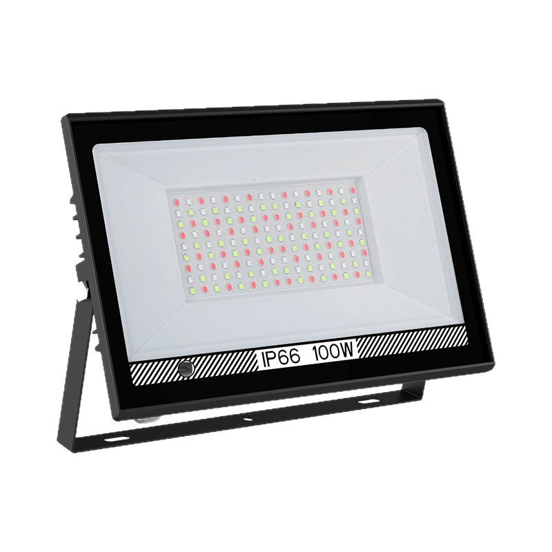 Naświetlacz RGB Zewnętrzny 100W – Zmieniaj Kolory z Aplikacją Bluetooth, Idealny do Ogrodów, Tarasów i na Imprezy
