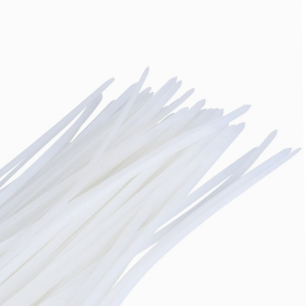 Collier rapide blanc lot de 100 colliers 100 x 2,5 mm - 6