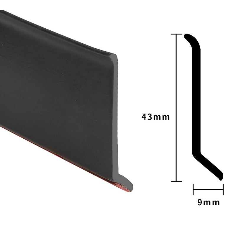 2 tiras impermeables autoadhesivas de 0,5 m: tira de sellado de goma para ventanas, desviador de agua, tope de corrientes de aire para puertas - 2