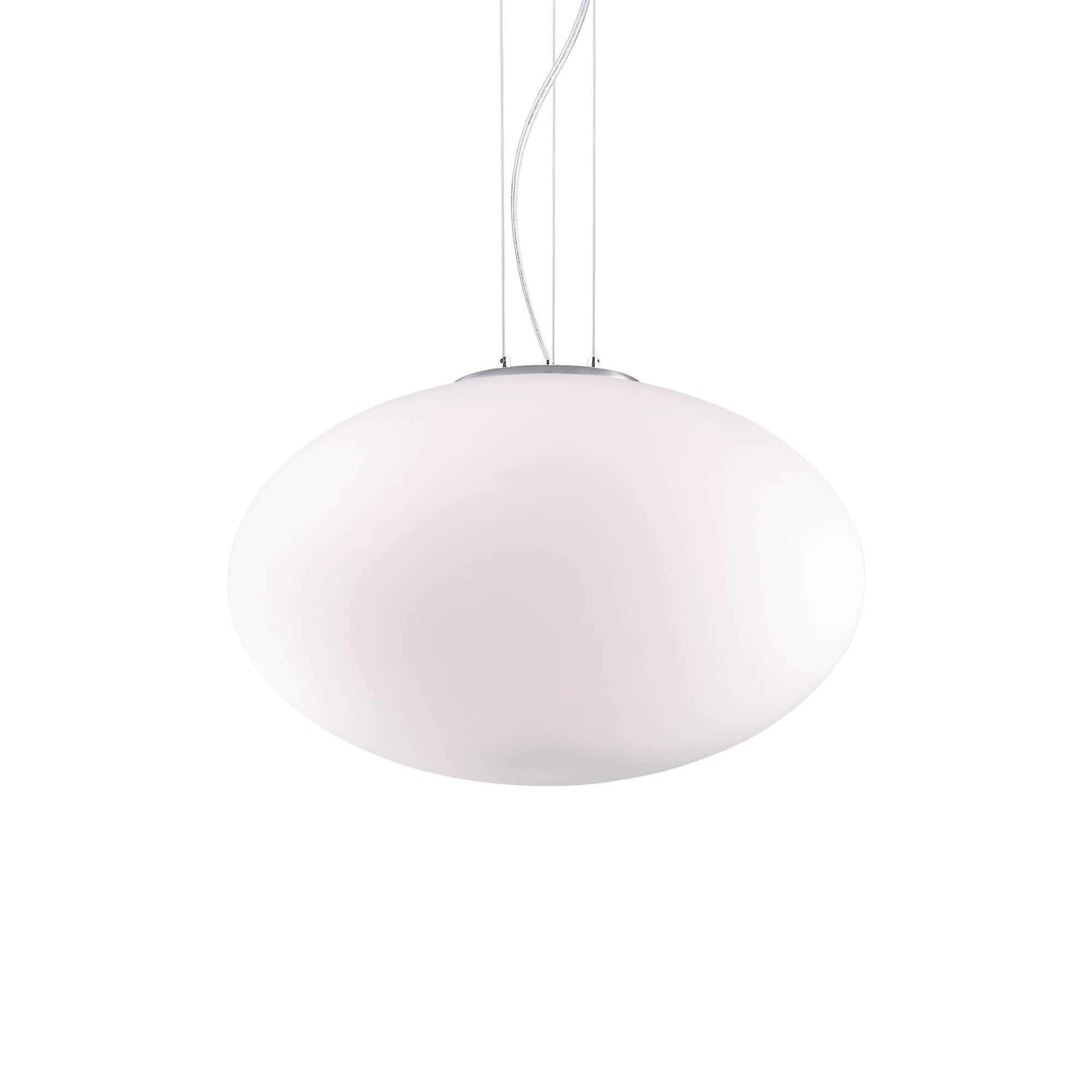 Ideal Lux  Suspension Blanche Candy 1 Ampoule Largeur 30 Cm , Leroy Merlin