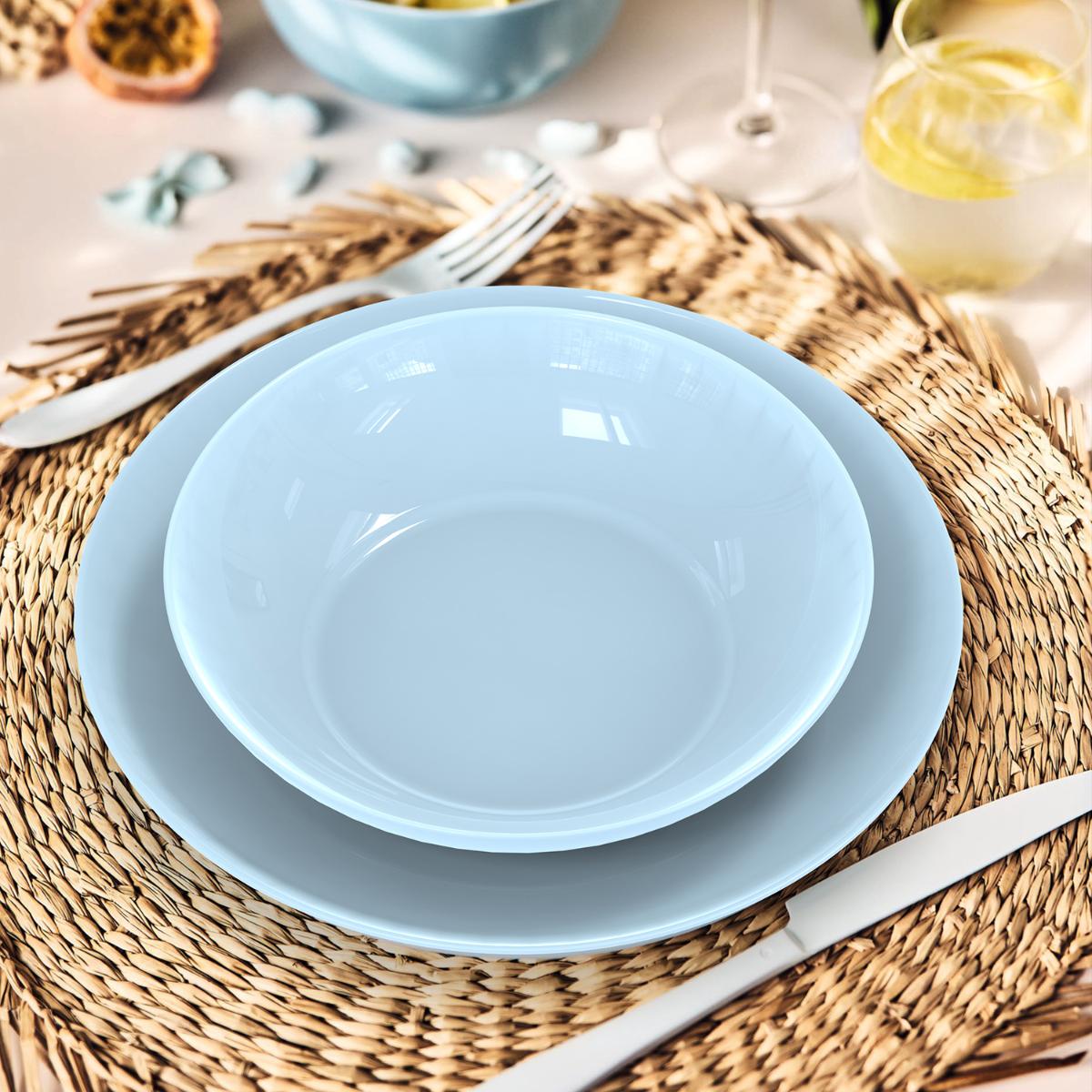 Carrefour Platos Hondos Luminarc Vajilla Vidrio Templado Vajillas