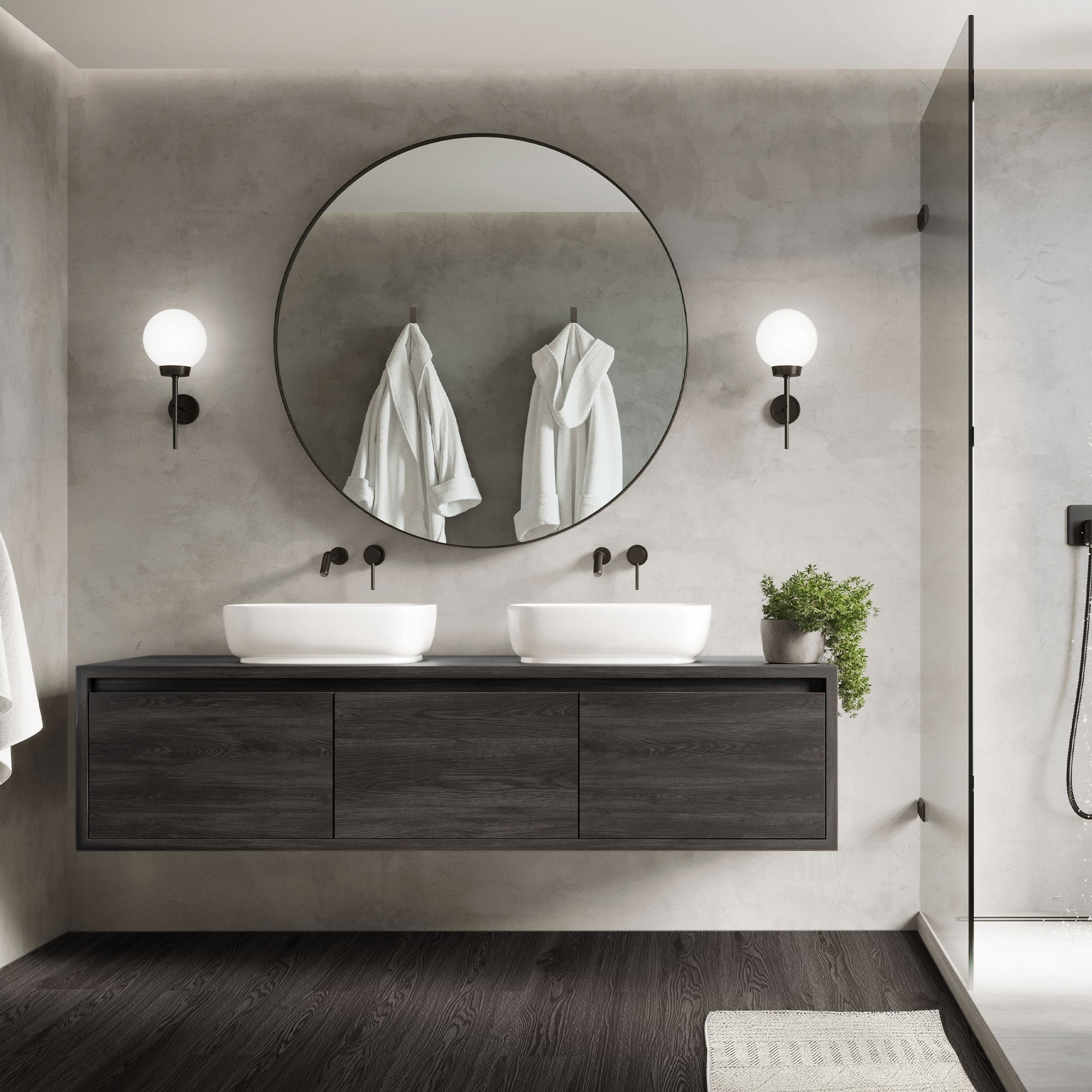 Revêtement de sol autocollant en PVC vinyle 2,23m²/16 planches 91,5 cm x 15,3 cm gris foncé aspect chêne antidérapant résistant à l'eau l'abrasion - 9