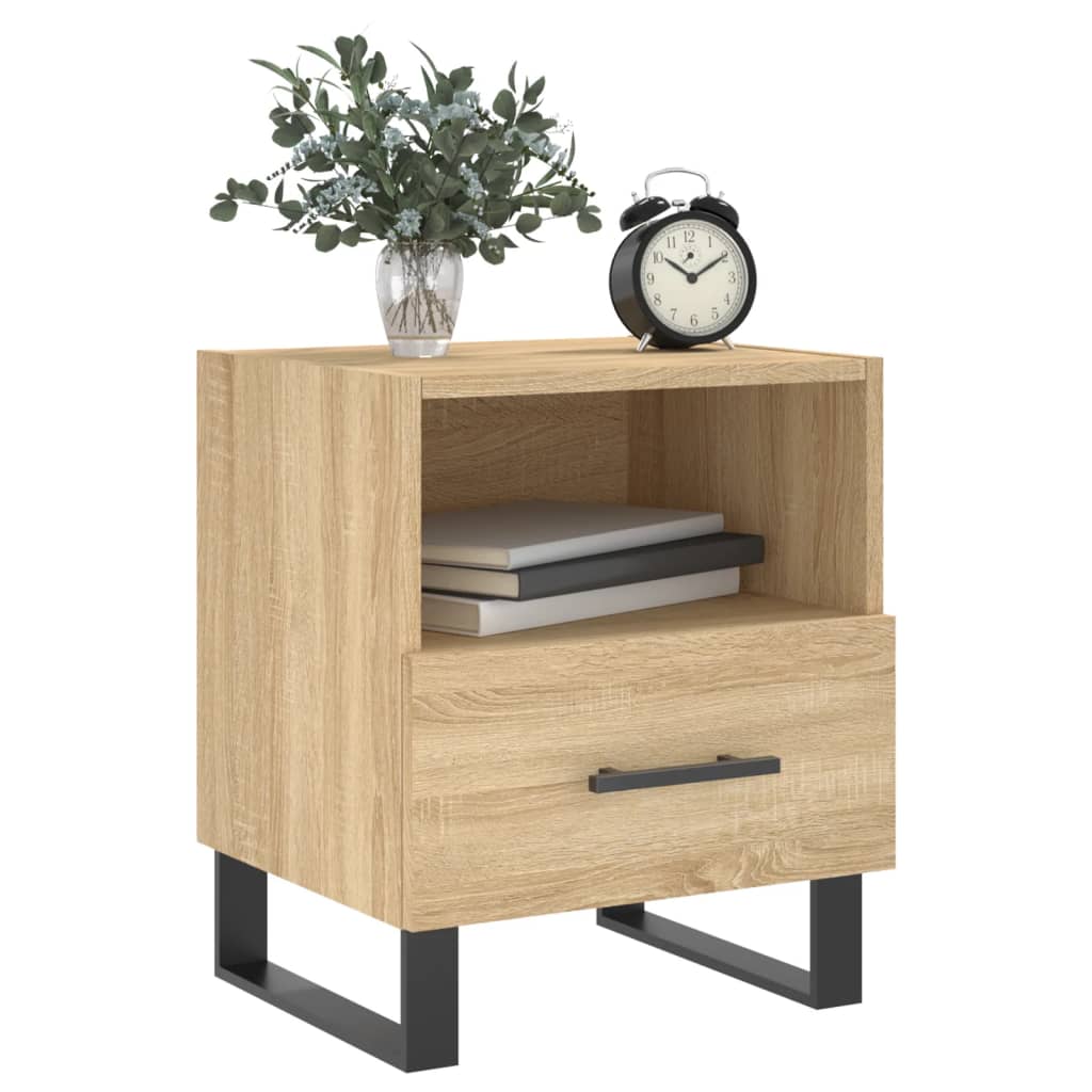 Maison Exclusive - Table de chevet chêne sonoma 40x35x47,5 cm bois d’ingénierie - 8