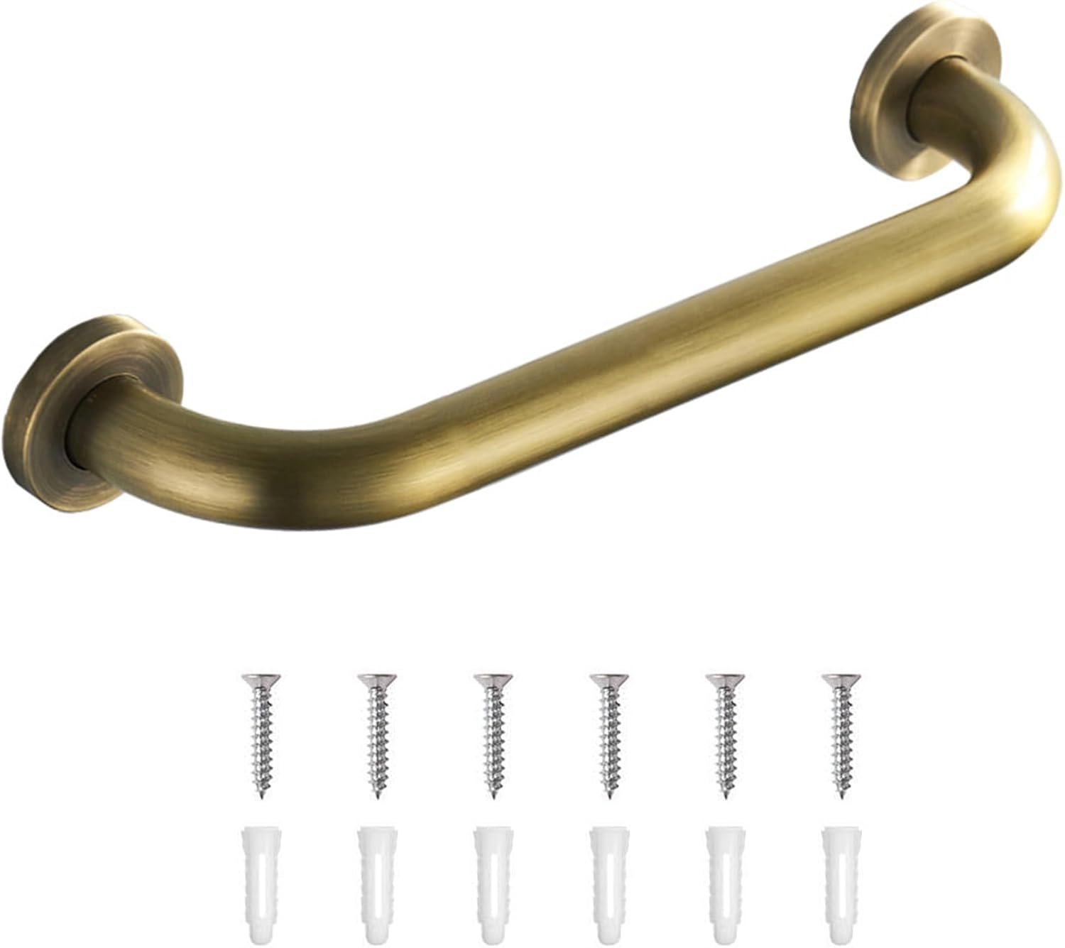 12-calowy uchwyt łazienkowy z litego mosiądzu, uchwyt zabezpieczający przed upadkiem dla osób starszych, dzieci i kobiet w ciąży