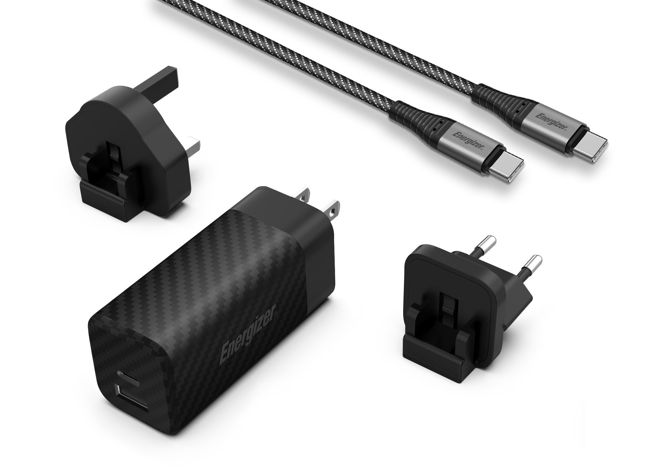 Chargeur Secteur Force Power 65W USB-C - Ultra Rapide Power Delivery - Garantie à Vie - Gris