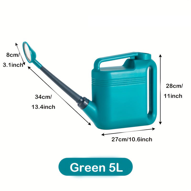 Arrosoir tendance grande capacité, bec long et épais, anti-fuite, pulvérisateur non pressurisé, pour jardin, pelouse et entretien des plantes, 5 L - 7