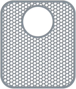 Tapis Evier Cuisine Silicone Grandes 24.8 X 13 Protege Evier Cuisine Résistant à la Chaleur Tapis Fond Evier Antidérapant Tapis Vaisselle Pliable Protection Evier Tapis D'évier (Gris