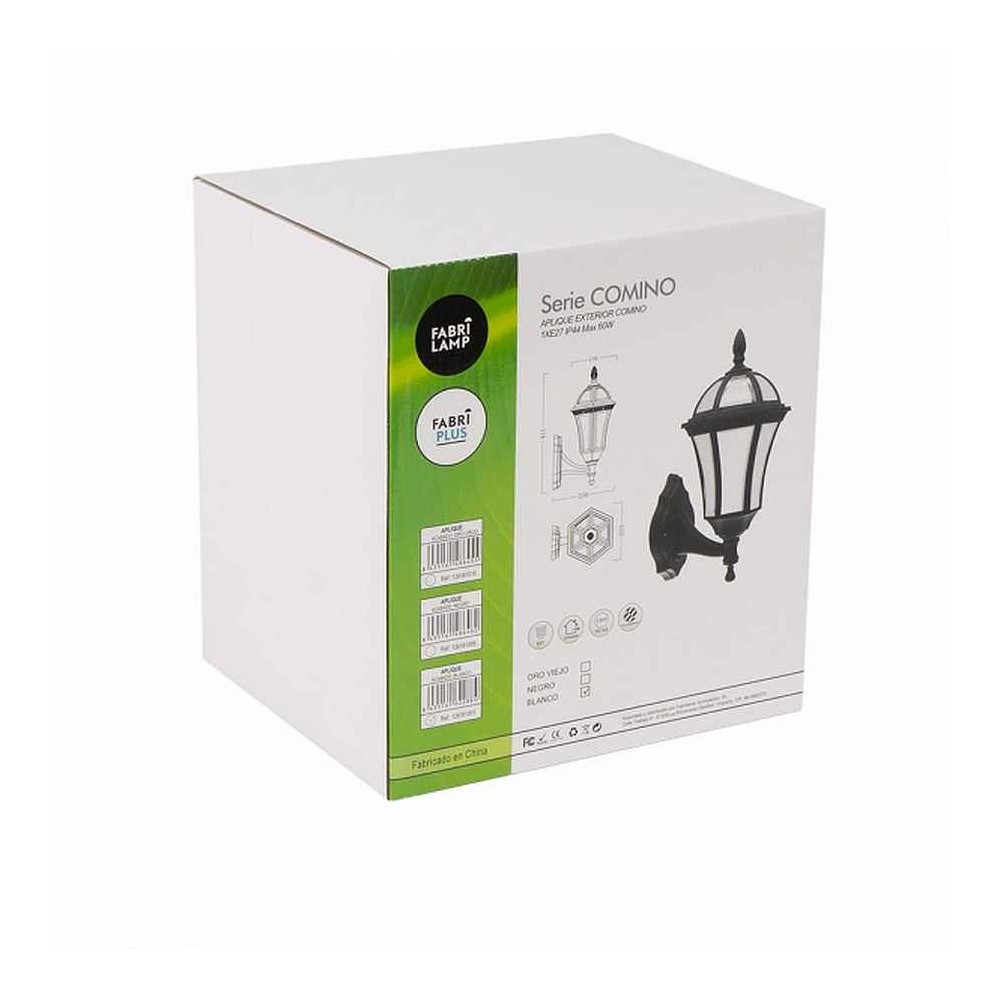 Juvi Iluminación - Aplique De Exterior Maca Oro Viejo Fabrilamp