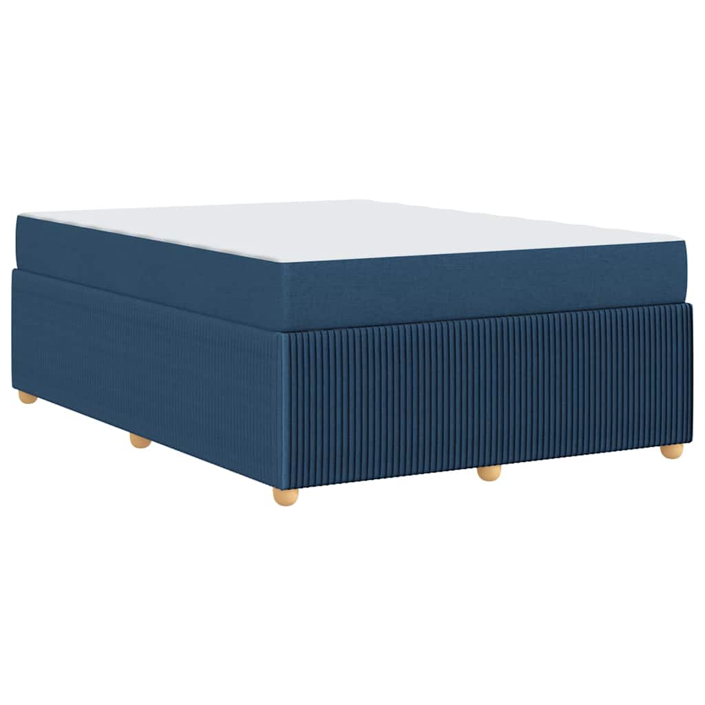 Cadre de lit avec matelas avec matelas Bleu 160 x 200 cm tissu - 9