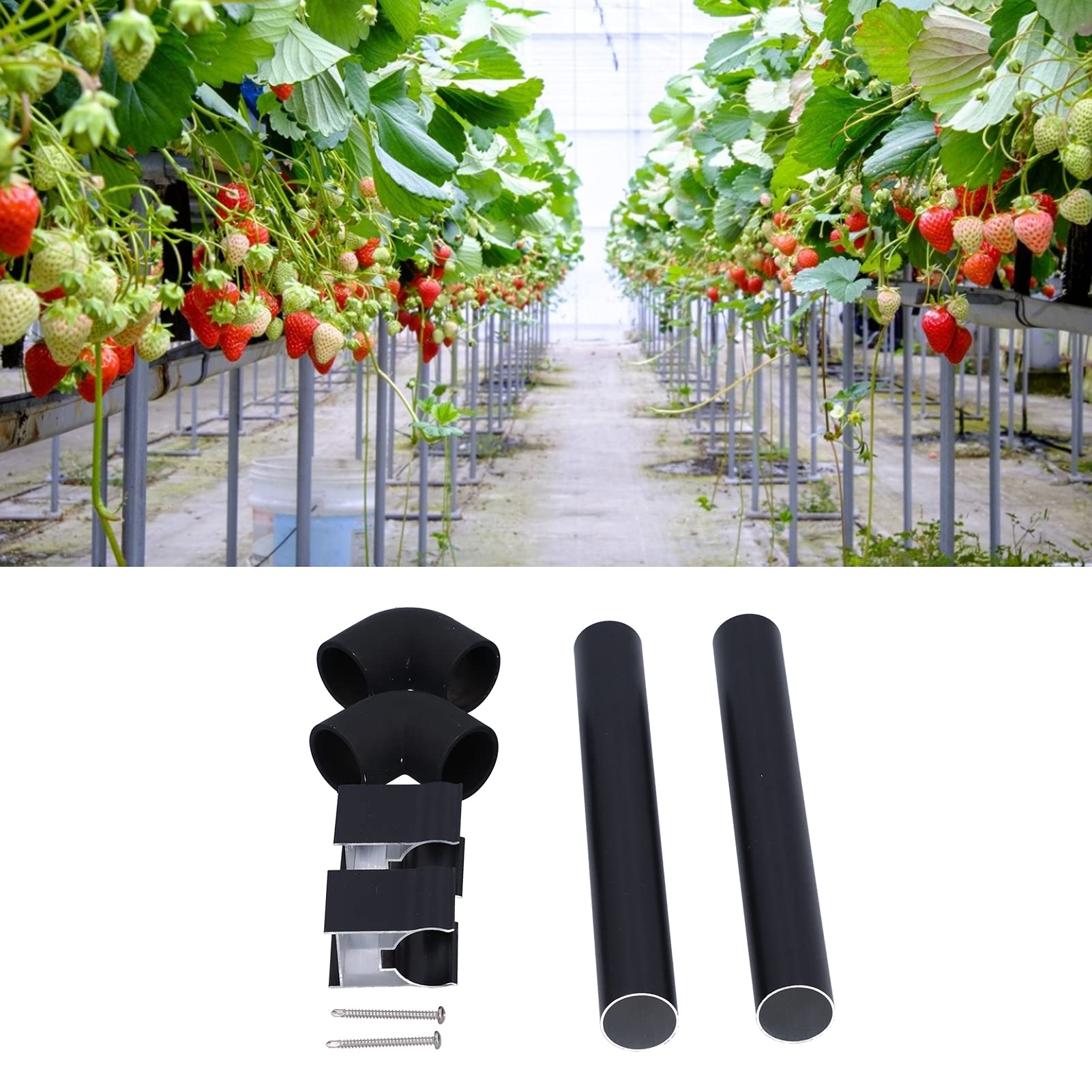 Gouttières d'eau de pluie pour serre, 32mm, tuyaux aboutés, Kits de gouttières, fournitures de serre - 5