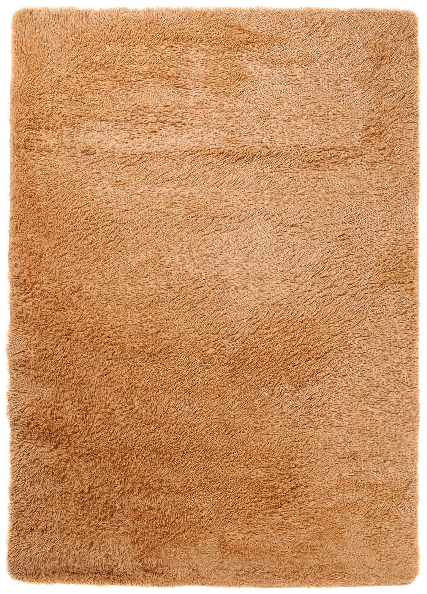 TAPISO Silk Tapis de Salon Chambre Antidérapant Bébé Moderne Beige Uni Shaggy Super Doux Doux 120 x 170 cm - 2