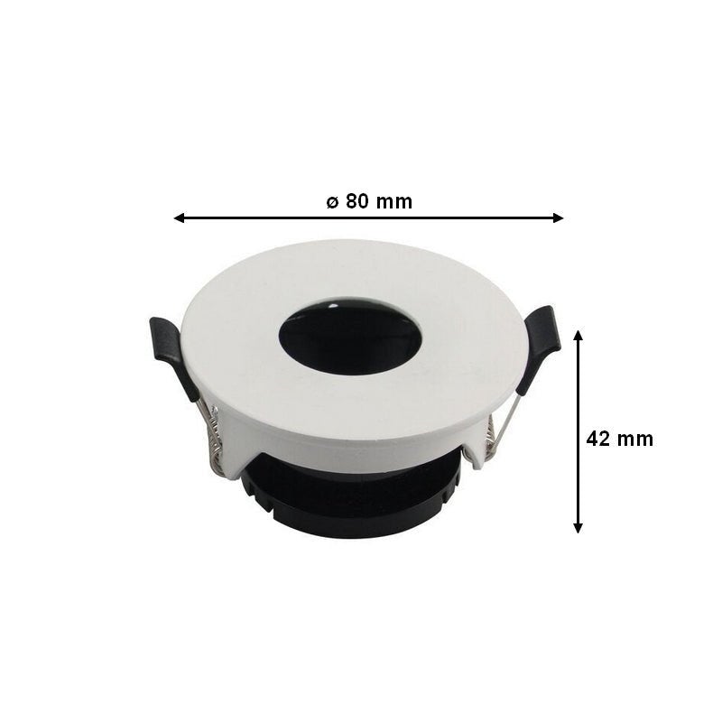 Support Spot Aluminium GU10 LED Rond Blanc Orientable ø83 mm - SILAMP - 4