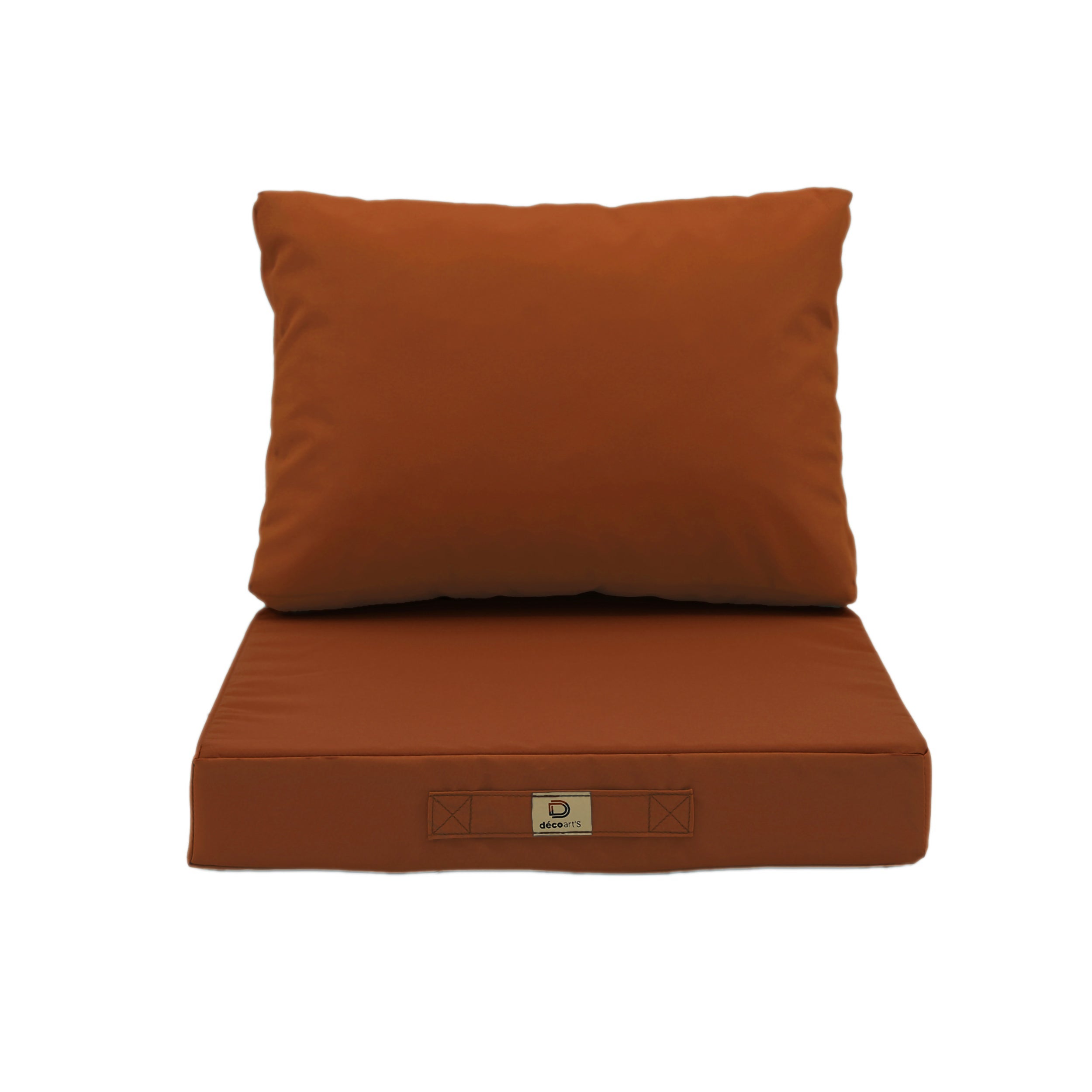 Coussins pour salon de jardin déhoussable 60x70cm Terracotta - 7