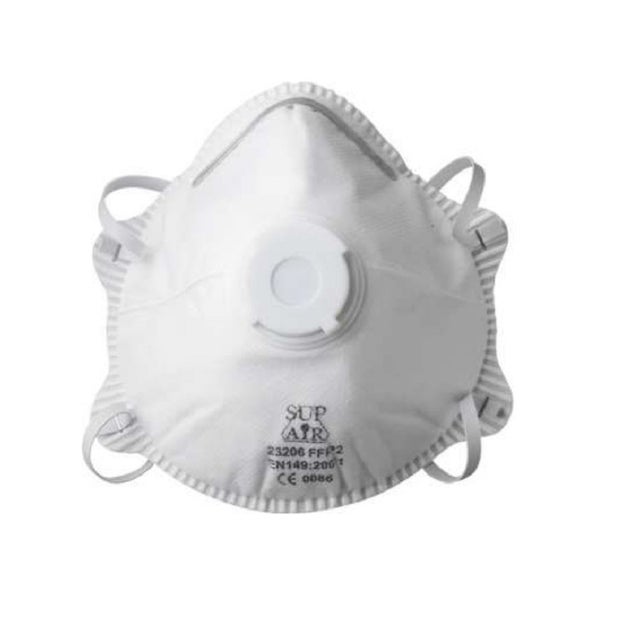 Mascarilla FFP2 con válvula 10 unidades