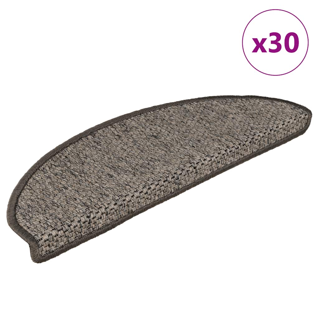 Maty na schody samoprzylepne sizal-look 30 szt. 65x21x4 cm vidaXL