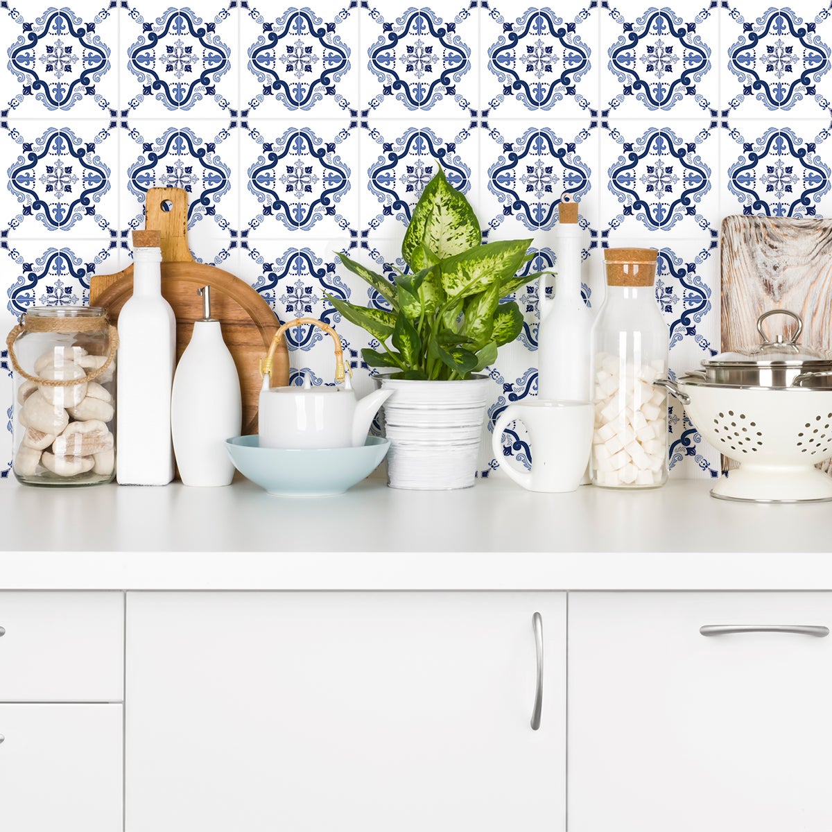 9 adesivi piastrelle azulejos Amelia - Sticker adesivo - adesivi murali - 9stickers10x10cm - 3