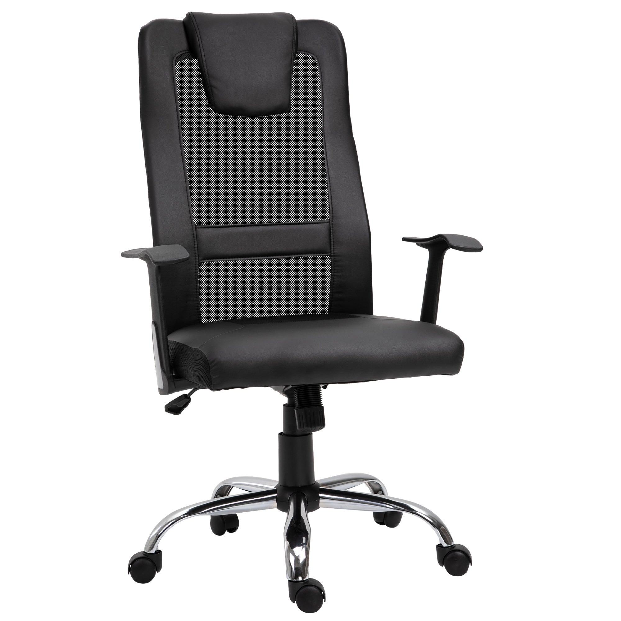 Fauteuil de bureau ergonomique, réglable en hauteur, avec fonction relax, jusqu'à 120 kg, noir