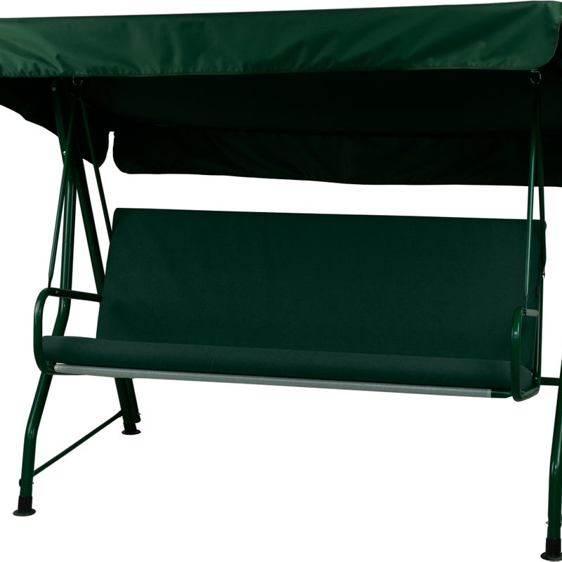 Poduszka na huśtawkę ogrodową AMPO wodoodporna 150 cm ciemny zielony 1 szt.