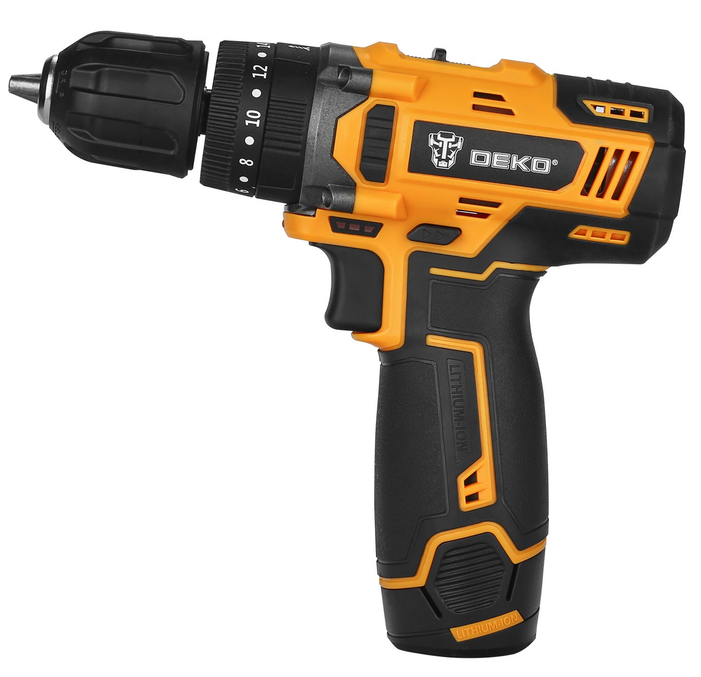 Wiertarko-wkrętarka udarowa akumulatorowa DEKO DKCD12ID01-5S3 28 Nm 2x aku 1.5 Ah 12 V - 3
