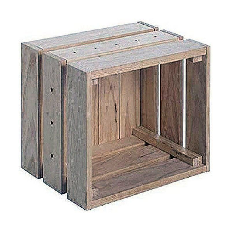 Caja de pino macizo Astigarraga Home Box sin barniz 38,4x25,6x28 cm - 4