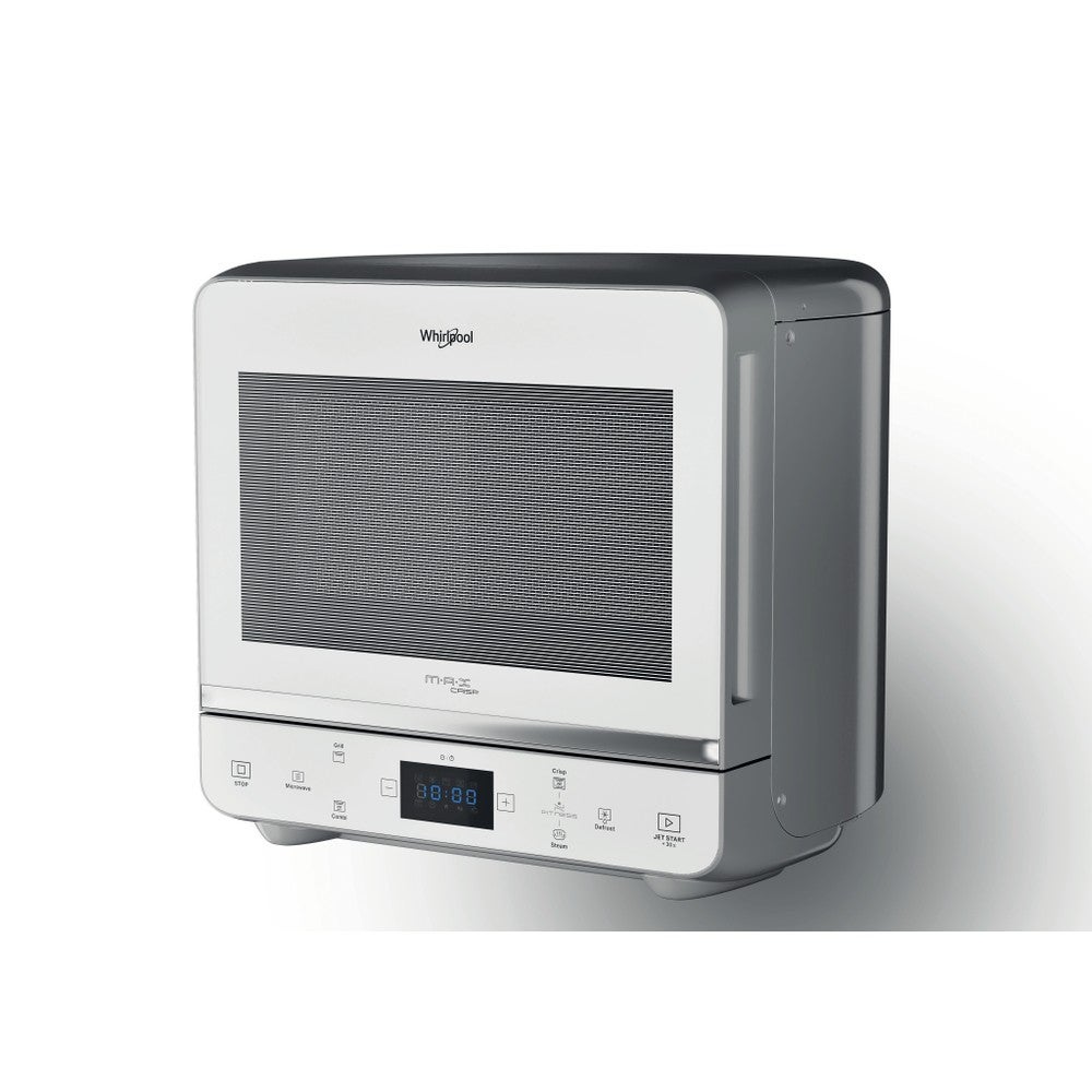 Horno microondas combinado de superficie plana whirlpool max 49 wsl 13 l 700 w plateado