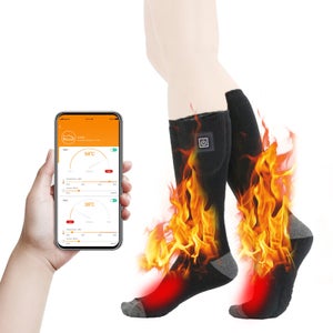 Calzini Riscaldati Elettrici Donna – 3 Livelli Di Calore, Batteria 4000mAh (Non Per Sci) – Perfetti Per Casa E Relax