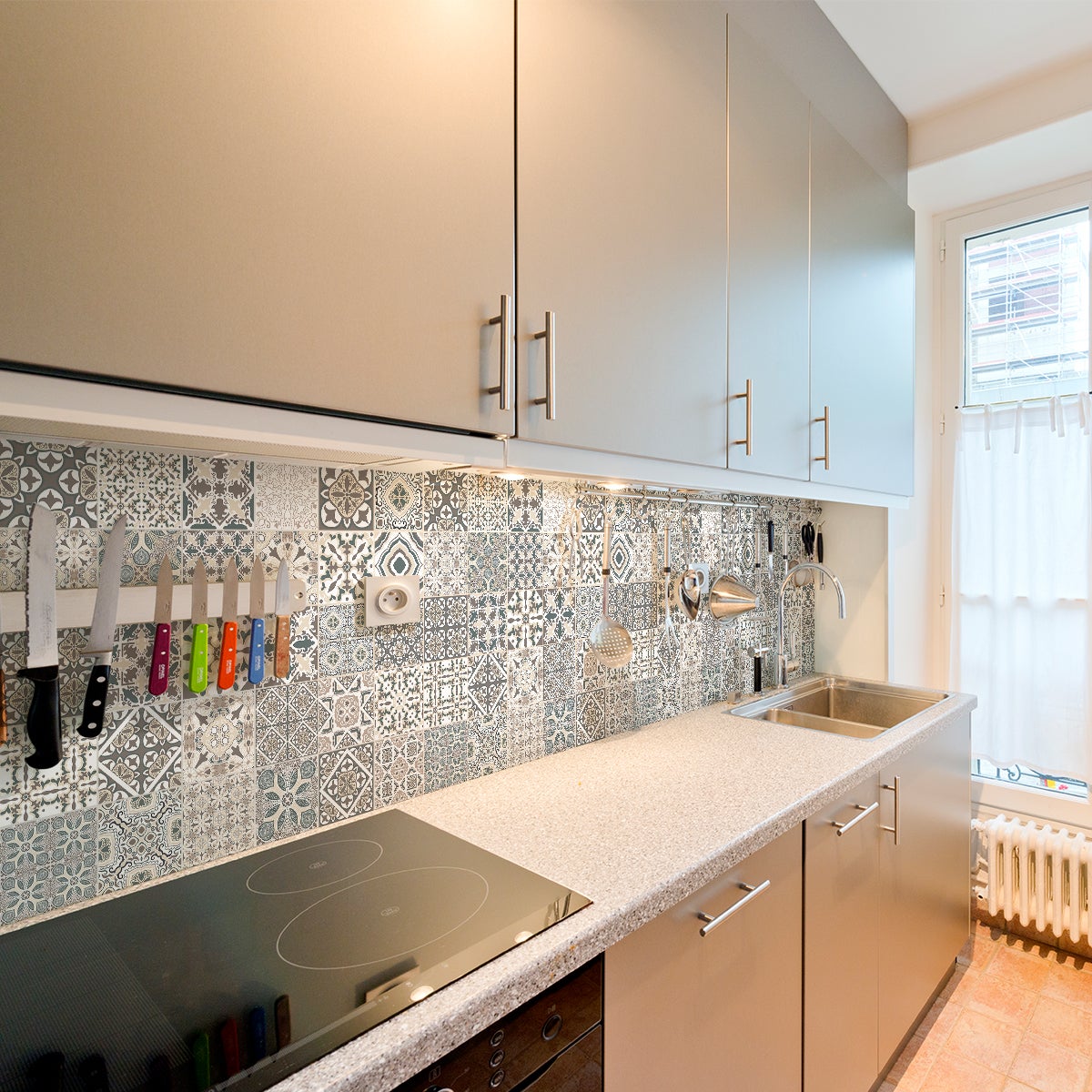 24 adesivi piastrelle di cemento azulejos amador - Sticker adesivo - adesivi murali - 24stickers15x15cm - 3