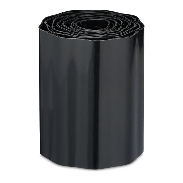 Bordo Per Aiuole In Plastica Effetto Rattan – Set Da 10 M (10 Pezzi Da 1 M), Altezza 20 Cm Con Pioli, Marrone, Flessibile E Resistente Per Giardino