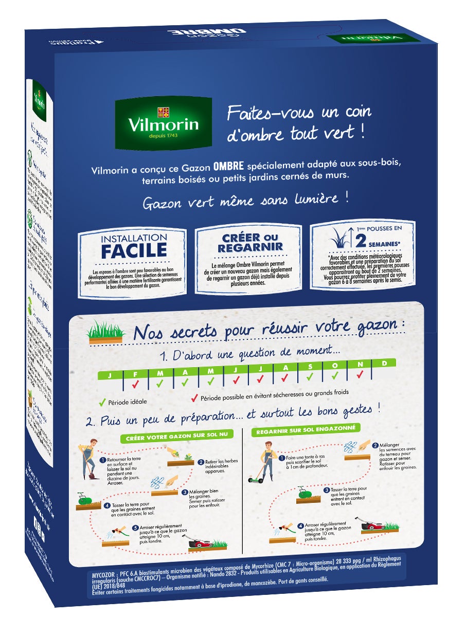 Gazon 7 jours - 1 kg + Gazon Ombre - 250 g - 4