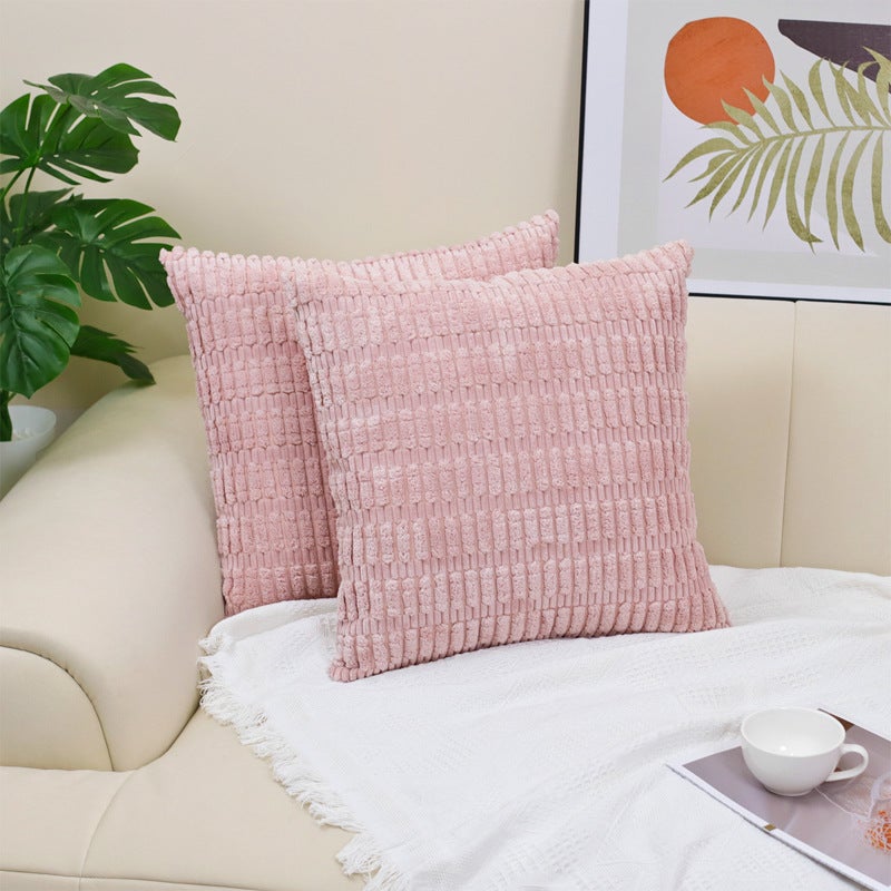 Federe Per Cuscino 45x45 Cm Con Cuore In Peluche 3D – Set Da 2, Morbide E Romantiche Per Divano E Camera Da Letto (Grigio) - 2