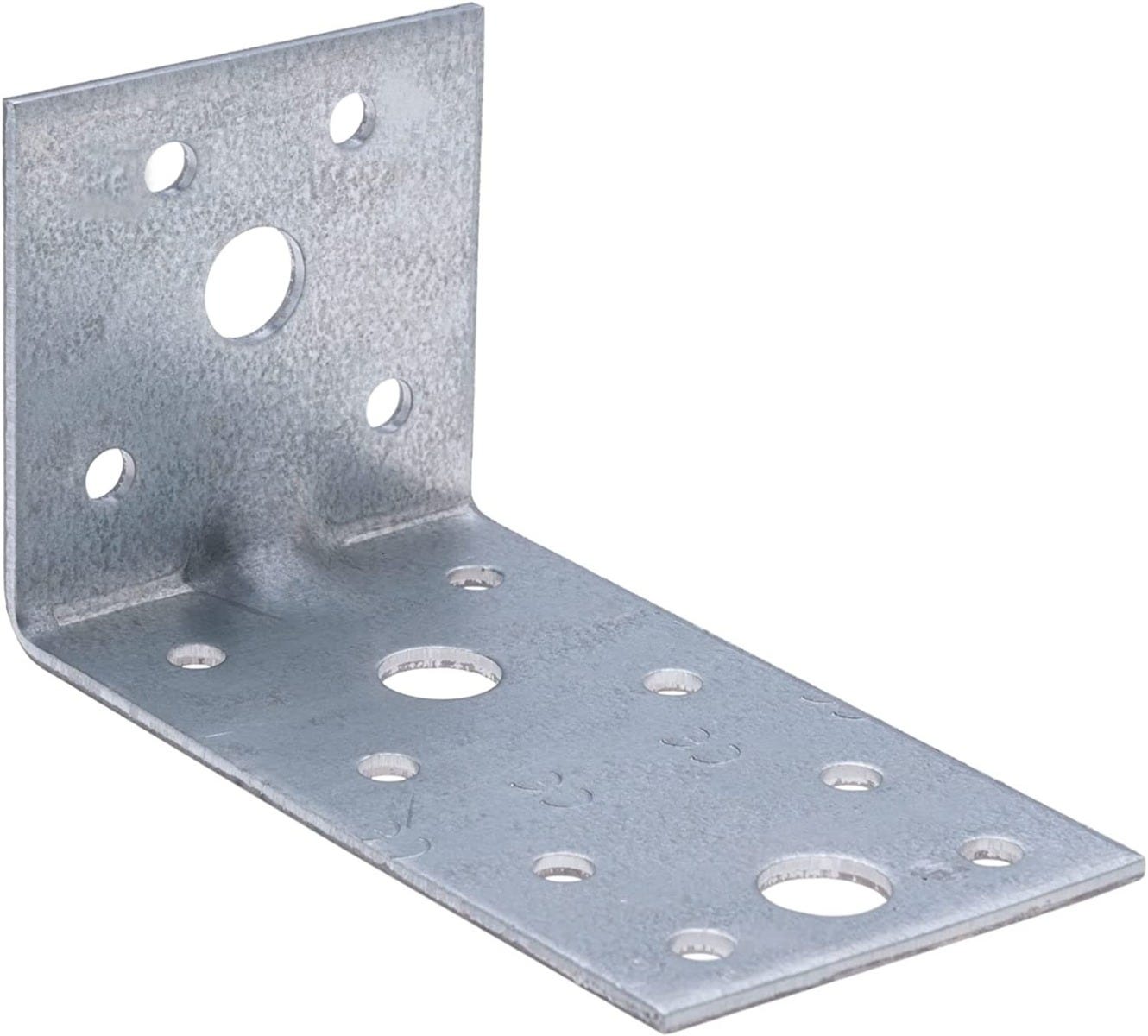 Piastrina Angolare Acciaio Inox 304 - 80x80x50mm, Spessore 4mm, 6 Fori - Foto 3