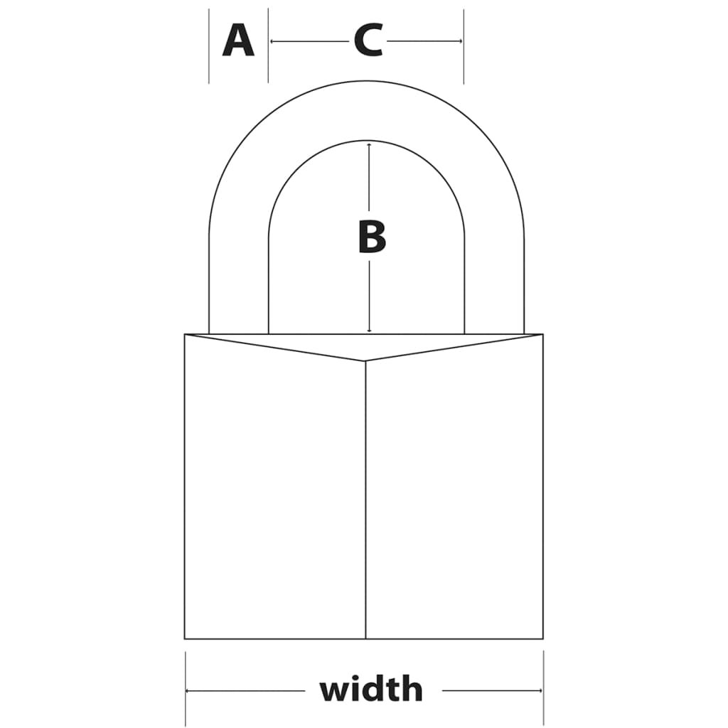 Cadenas 2 pcs Laiton massif 30 mm 130EURT Master Lock - 3