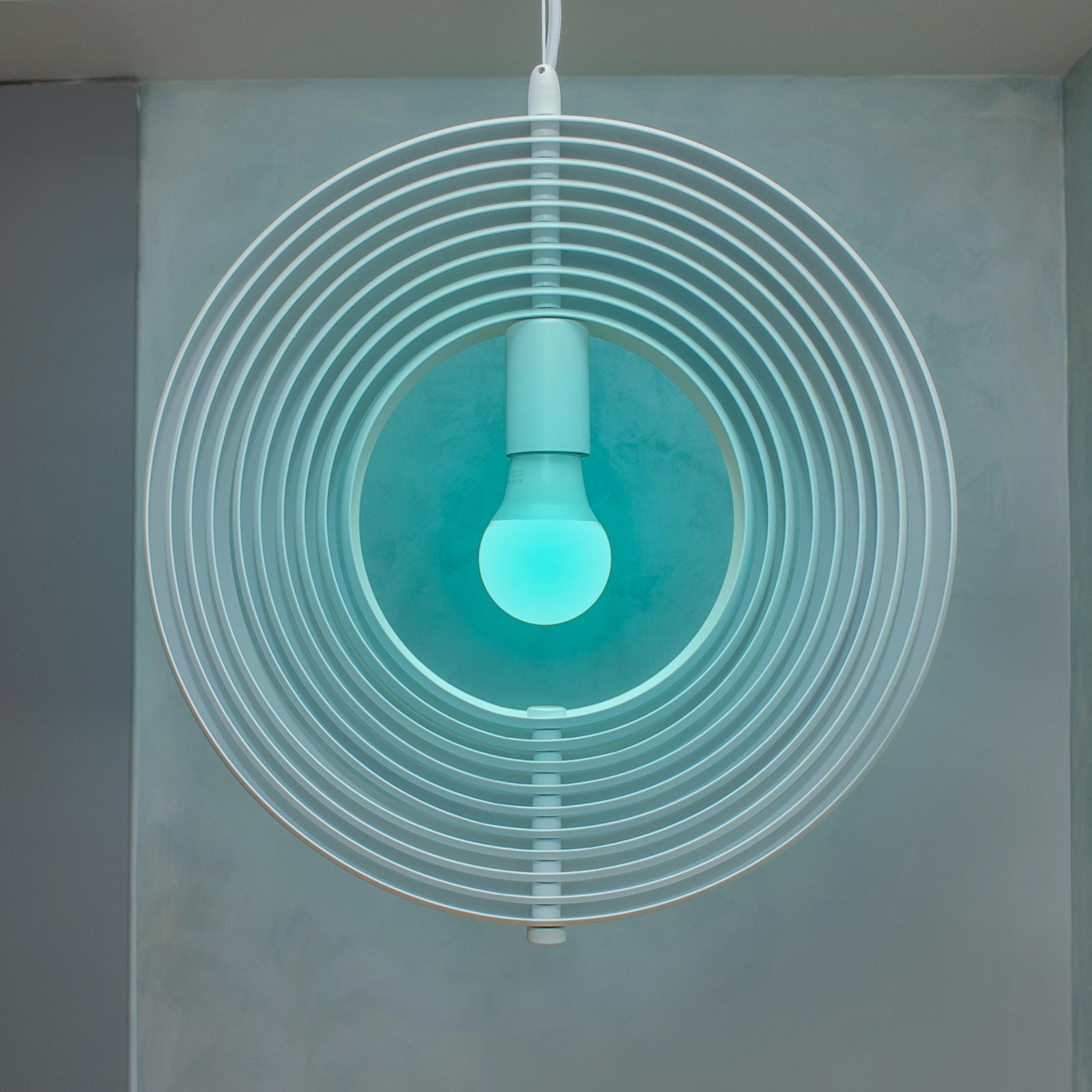 Plafonnier suspendu réglable, style contemporain, lampe suspendue en métal, 1 x E27/60 W/230 V - 8