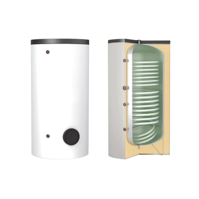 Ballon préparateur d'eau chaude sanitaire standard 300 L - 2 échangeurs - THERMADOR - PECS032STHE