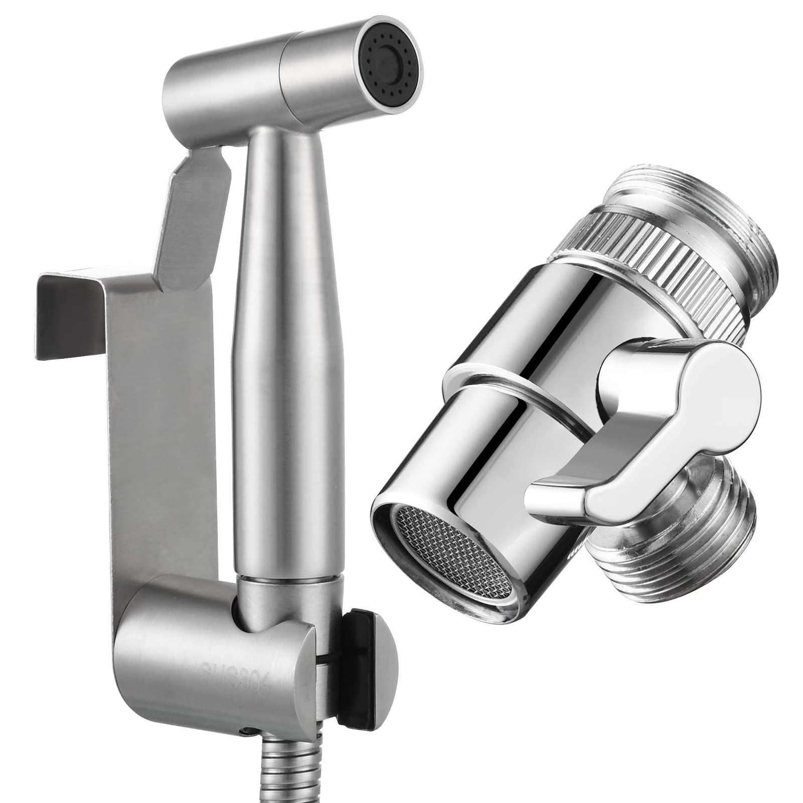 Tecmolog Asta Doccia Regolabile In Acciaio Inox 66,5 Cm - Nichel Spazzolato, Montaggio A Parete, Supporto Universale - Accessorio Bagno, SBH156