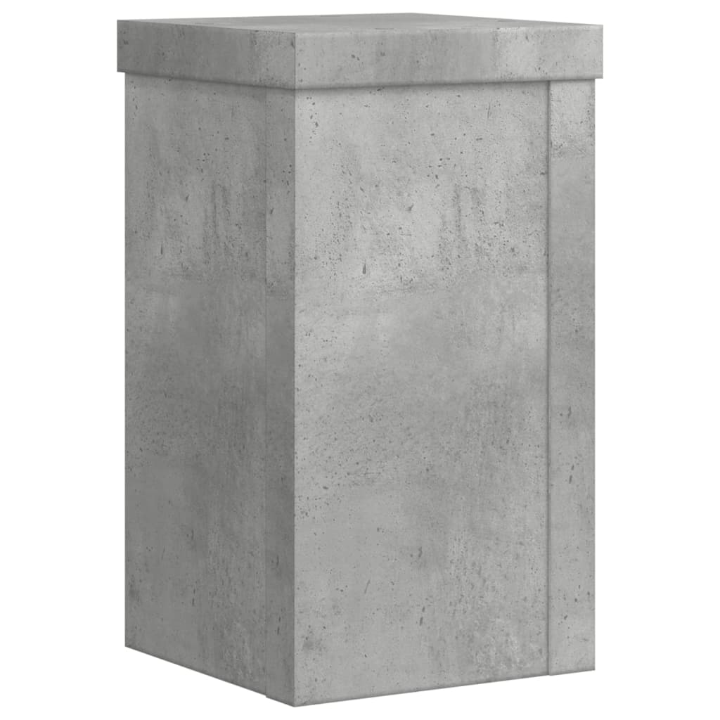 Supports pour plantes, 2 pièces, gris béton, 10 x 10 x 18 cm - 5