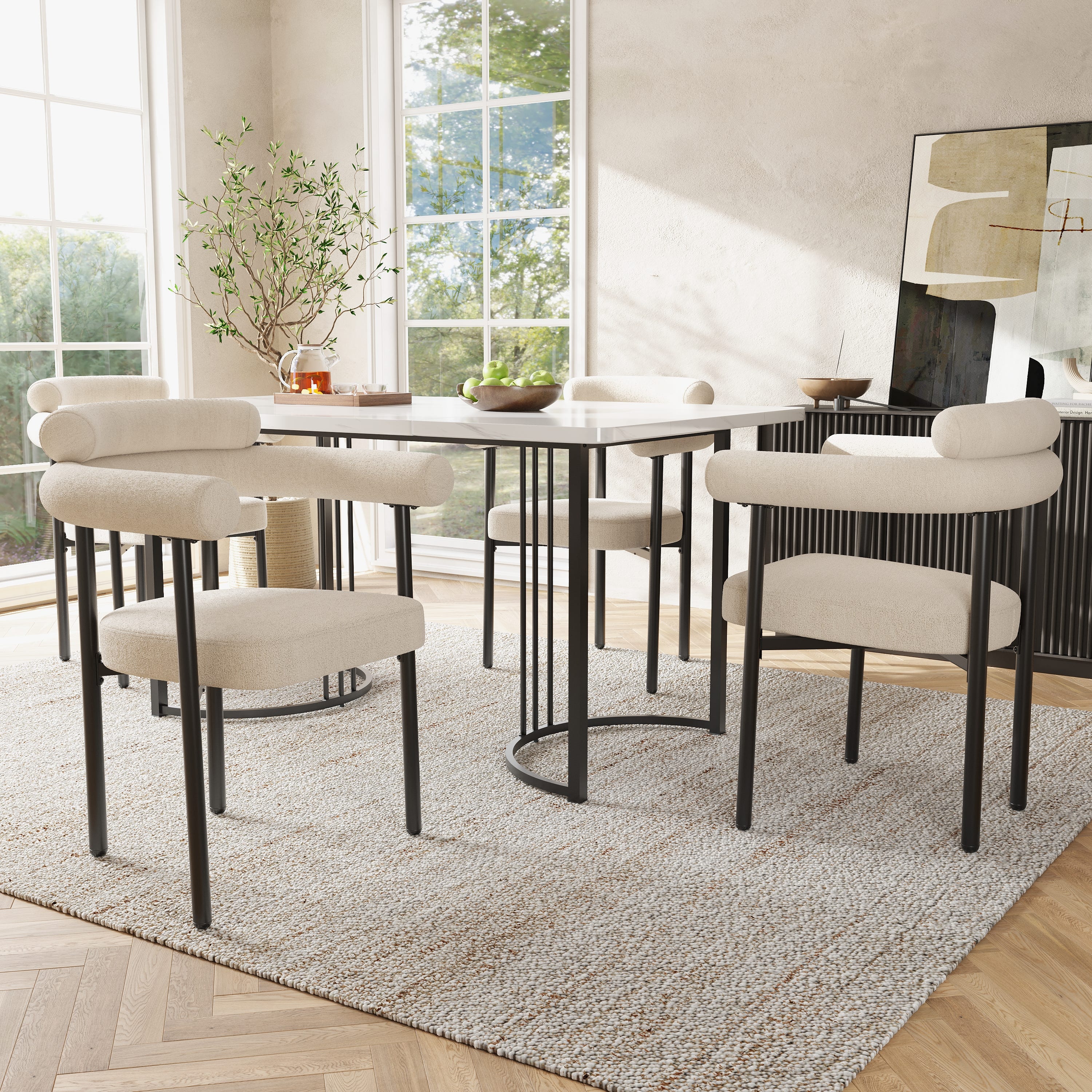 Lot de 2 Chaises de Salle à Manger - Design Moderne en Velours avec ...