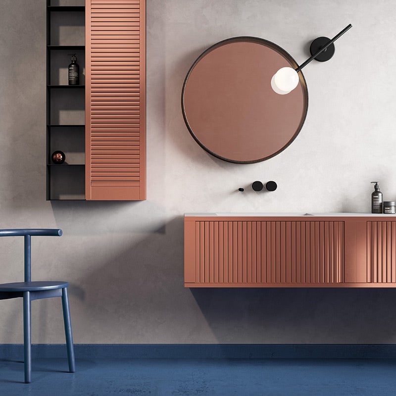 Système rideau coulissant pour meuble haut de cuisine - kit aluminium avec cassette - Décor : Alu satiné -ITAR - 4